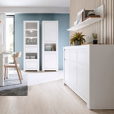 Wooden Storage Cabinet Tall With 2 Doors - Novi