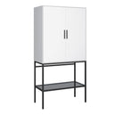 Wooden Storage Cabinet Tall With 2 Doors - Slimline