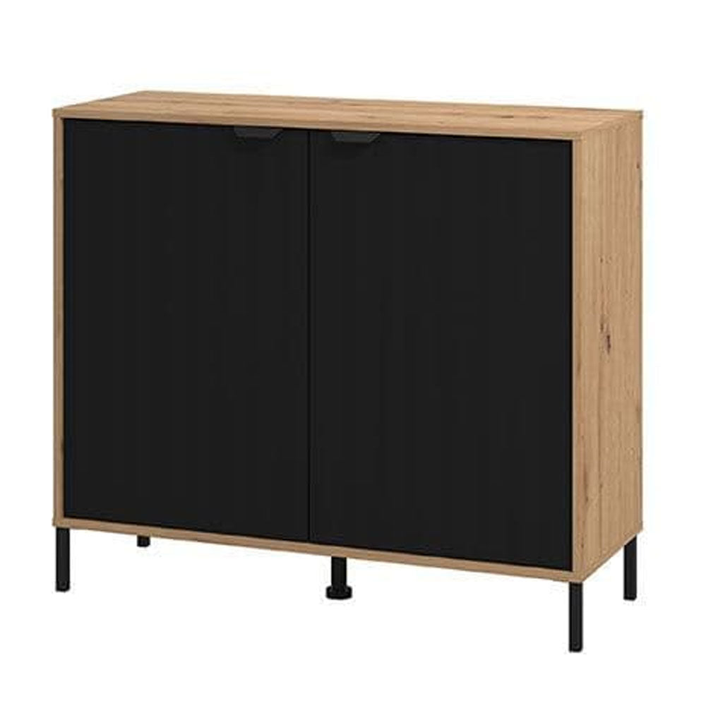 Wooden Storage Cabinet With 2 Doors - Velamina