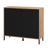 Wooden Storage Cabinet With 2 Doors - Velamina