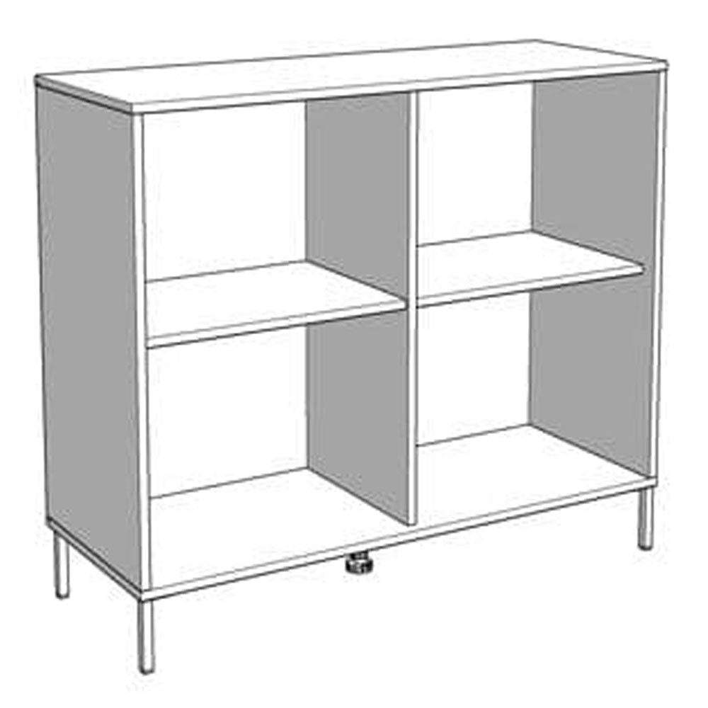 Wooden Storage Cabinet With 2 Doors - Velamina