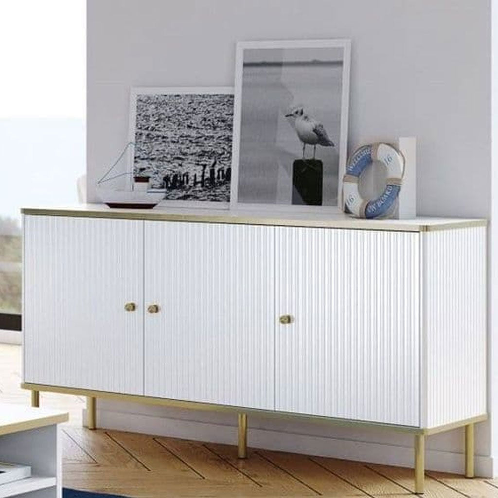 Wooden Storage Cabinet With 3 Doors - Madison
