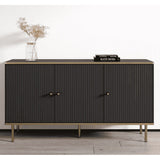 Wooden Storage Cabinet With 3 Doors - Madison