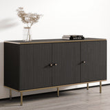 Wooden Storage Cabinet With 3 Doors - Madison
