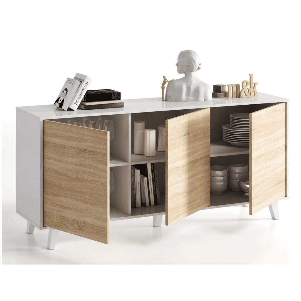 Wooden Storage Cabinet With 3 Doors - Troika