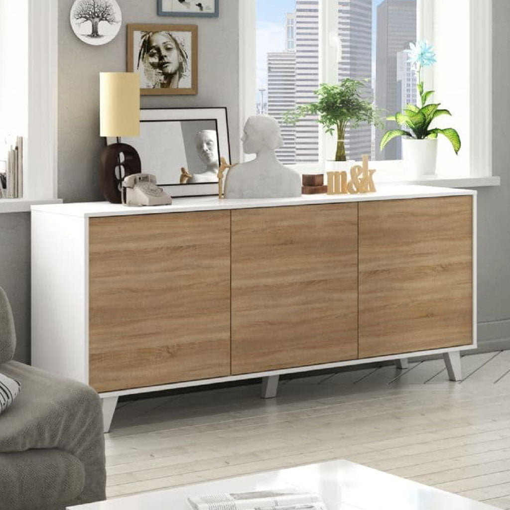 Wooden Storage Cabinet With 3 Doors - Troika