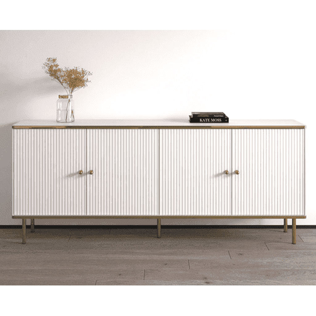 Wooden Storage Cabinet With 4 Doors - Madison