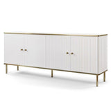 Wooden Storage Cabinet With 4 Doors - Madison