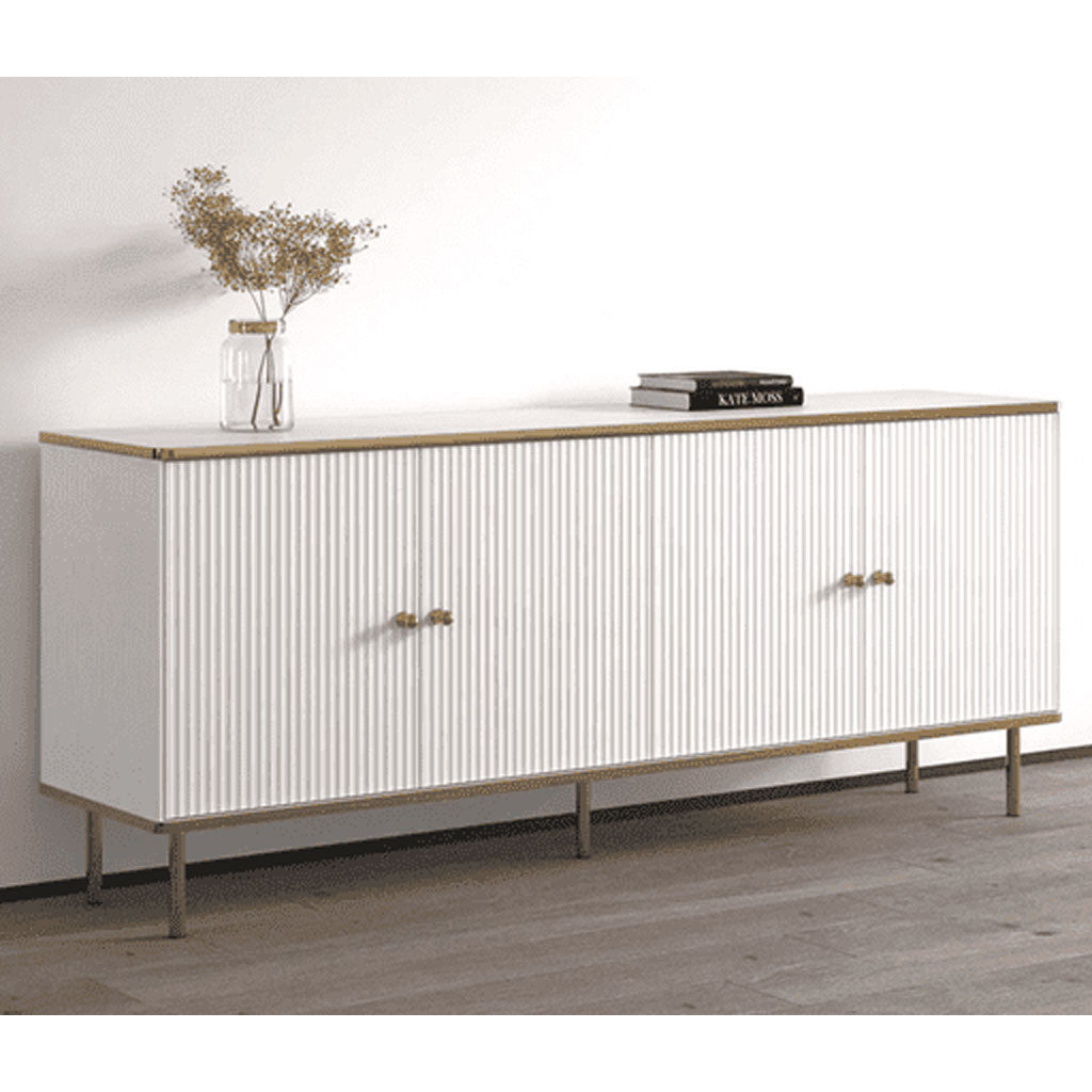 Wooden Storage Cabinet With 4 Doors - Madison