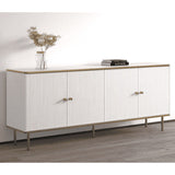 Wooden Storage Cabinet With 4 Doors - Madison