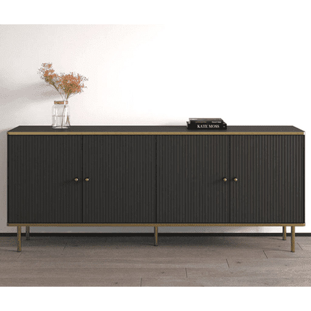 Wooden Storage Cabinet With 4 Doors - Madison