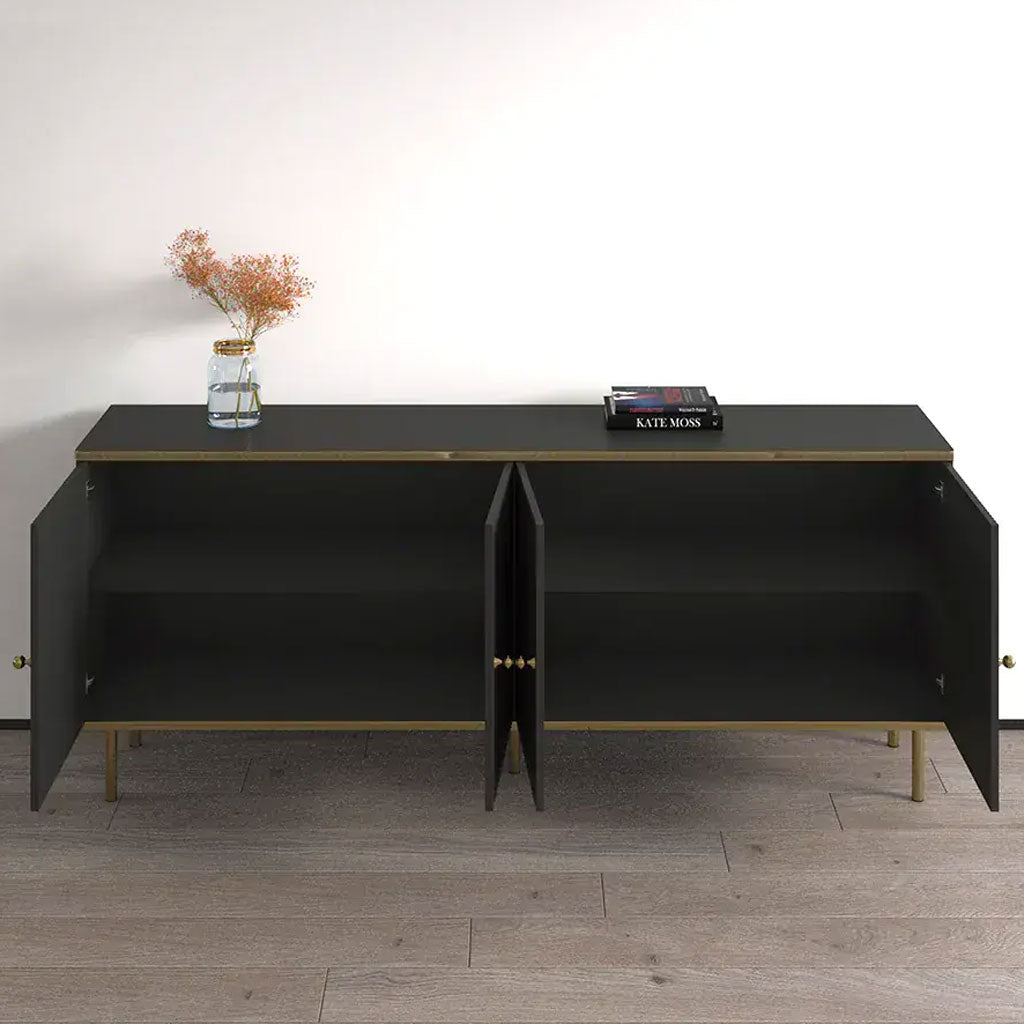 Wooden Storage Cabinet With 4 Doors - Madison