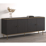 Wooden Storage Cabinet With 4 Doors - Madison