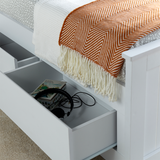 Wooden Storage Single Bed With 3 Pull-Out Drawers - Enzo