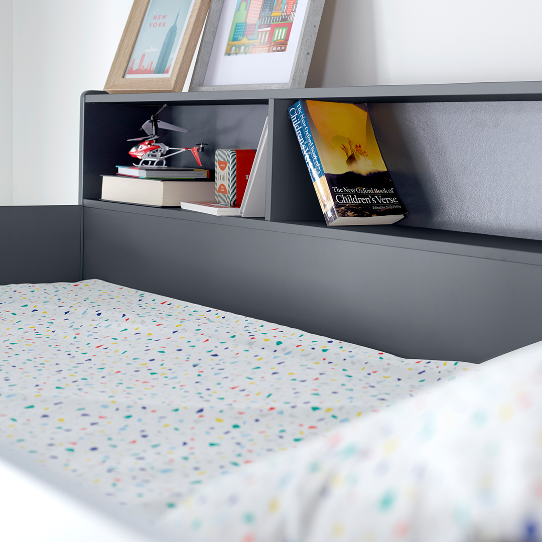 Wooden Storage Triple Sleeper Bunk Bed With Pull-Out Storage Drawer - Oliver