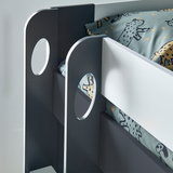 Wooden Storage Triple Sleeper Bunk Bed Single And Small Double - Oliver