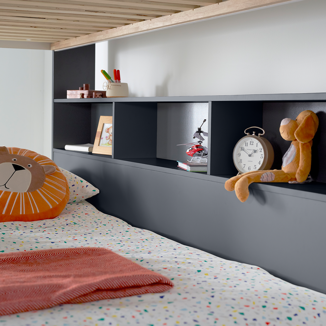 Wooden Storage Triple Sleeper Bunk Bed Single And Small Double - Oliver