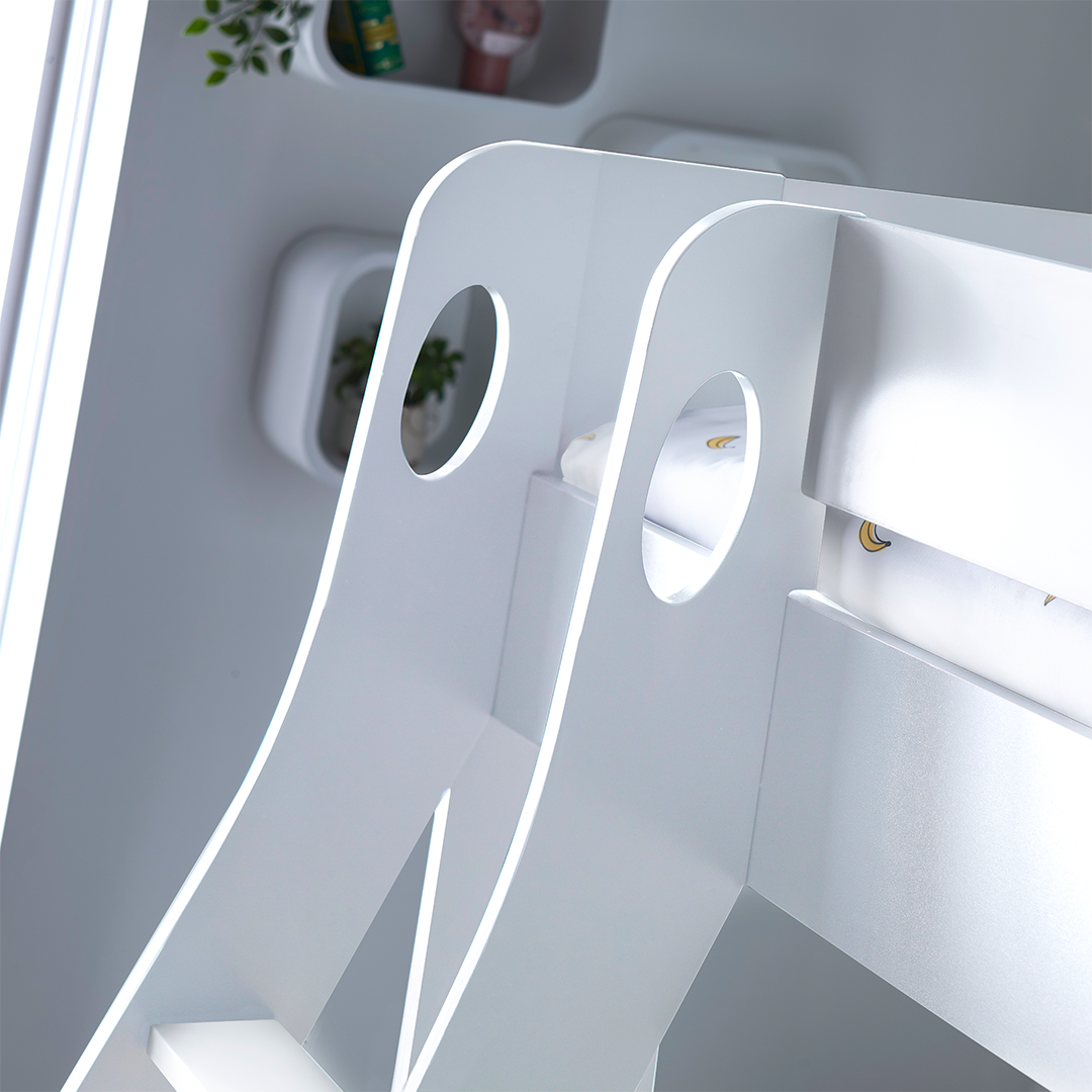 Wooden Storage Triple Sleeper Bunk Bed Single And Small Double - Oliver