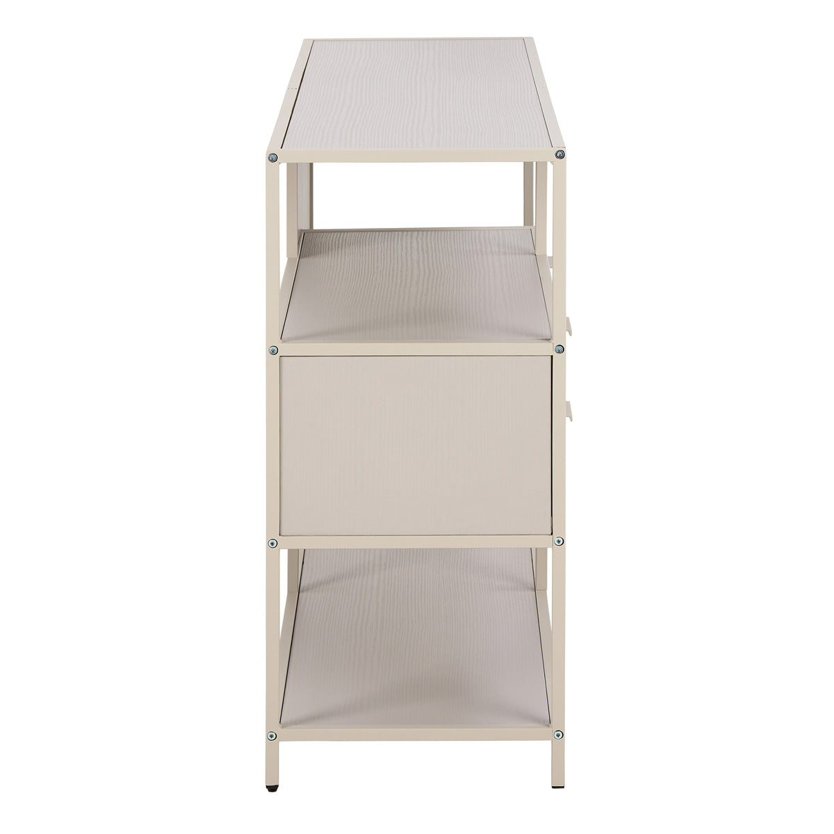 Wooden Storage Unit With 2 Drawers And 3 Shelves - Seaford