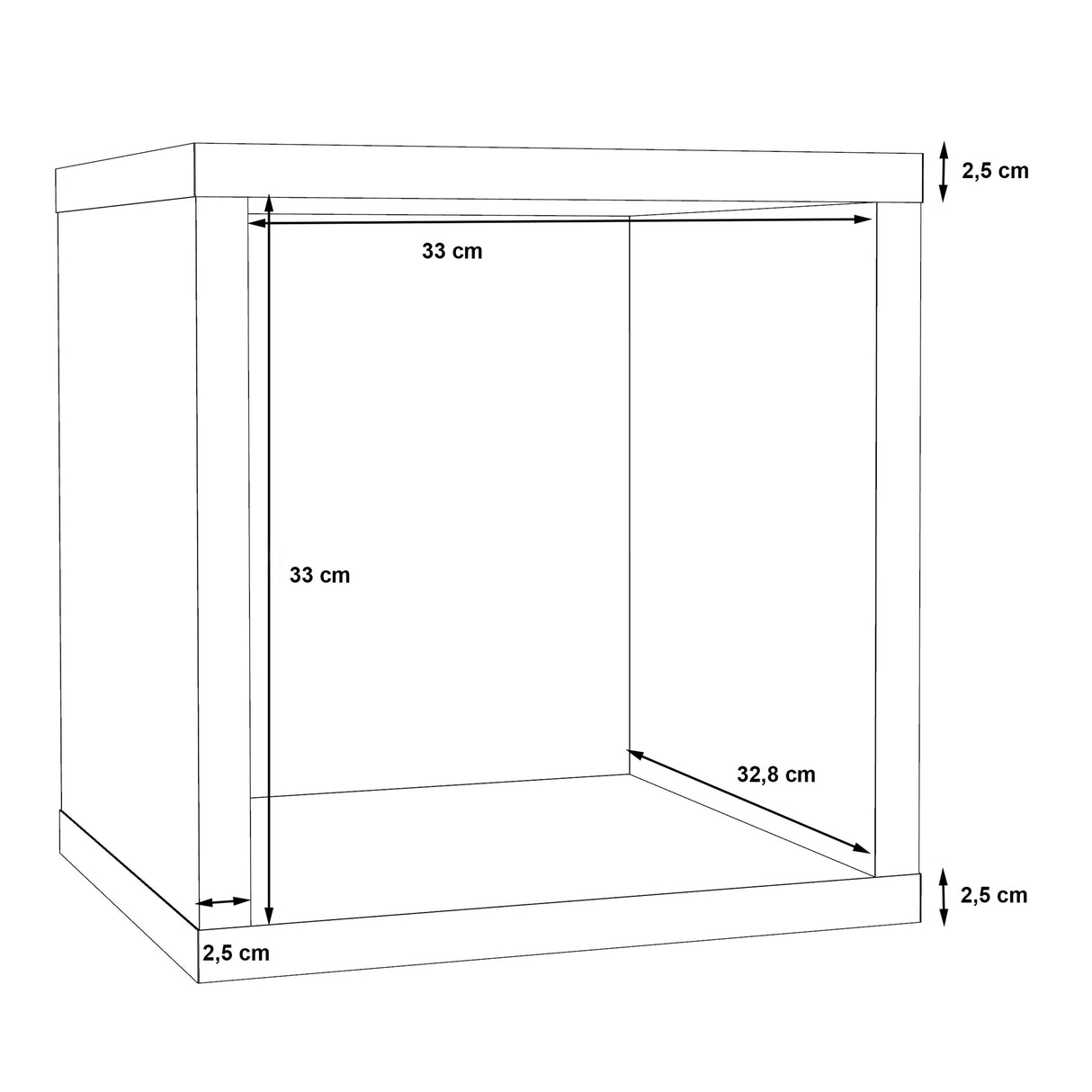 Wooden Storage Unit Singular - Mauro