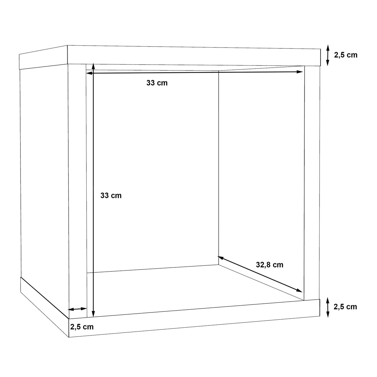 Wooden Storage Unit Singular - Mauro