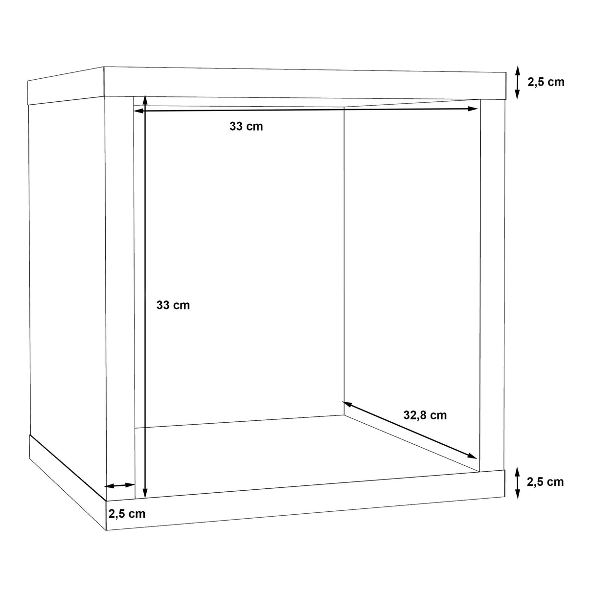 Wooden Storage Unit Singular - Mauro