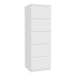 Wooden Tall Chest of 5 Drawers Narrow - Edmore