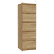 Wooden Tall Chest of 5 Drawers Narrow - Edmore