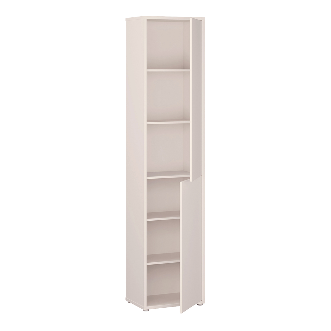 Wooden Tall Cupboard Narrow With 2 Push-to-Open Doors - Alice Springs