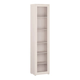 Wooden Tall Display Cabinet Slim With 1 Glass Door And 5 Shelves - Alice Springs