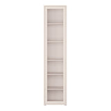 Wooden Tall Display Cabinet Slim With 1 Glass Door And 5 Shelves - Alice Springs