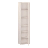Wooden Tall Display Cabinet Slim With 1 Glass Door And 5 Shelves - Alice Springs