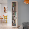 Wooden Tall Display Cabinet Slim With 1 Glass Door And 5 Shelves - Alice Springs