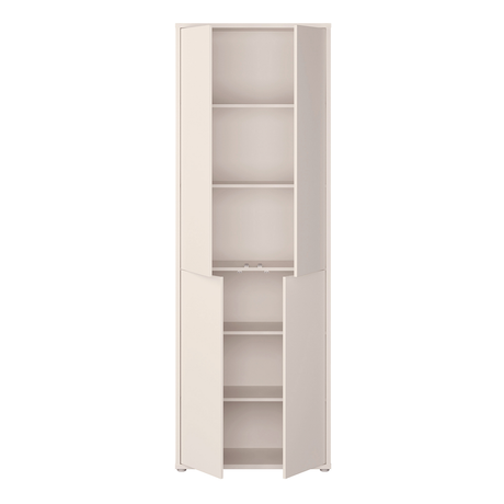 Wooden Tall Storage Cabinet With 4 Push-to-Open Doors - Alice Springs