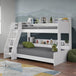 Wooden Triple Sleeper Bunk Bed With Ladder - Domino
