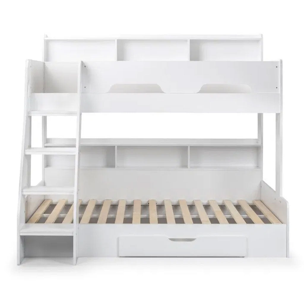 Wooden Triple Sleeper Bunk Bed With Ladder - Orion