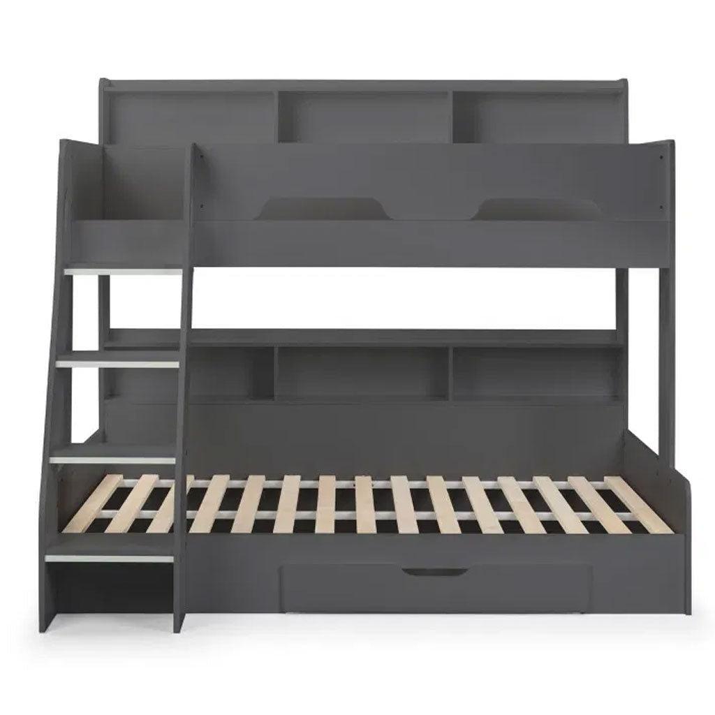 Wooden Triple Sleeper Bunk Bed With Ladder - Orion