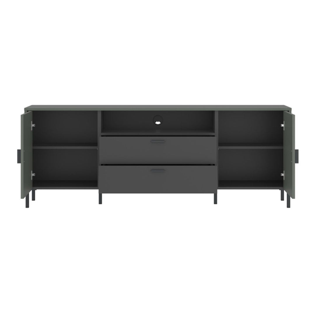 Wooden TV Stand 173cm Wide With 2 Doors And 2 Drawers - Arundel