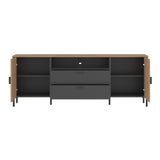 Wooden TV Stand 173cm Wide With 2 Doors And 2 Drawers - Arundel