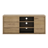 Wooden TV Stand With 1 Door And 3 Drawers - Shetland