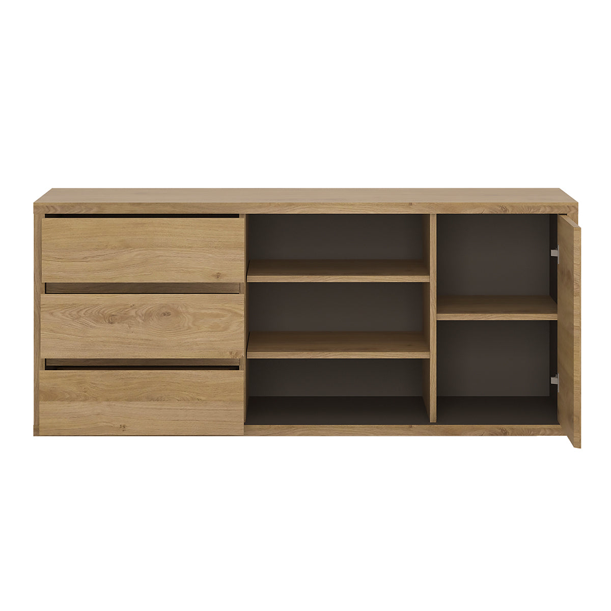Wooden TV Stand With 1 Door And 3 Drawers - Shetland