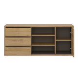 Wooden TV Stand With 1 Door And 3 Drawers - Shetland
