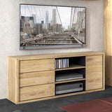 Wooden TV Stand With 1 Door And 3 Drawers - Shetland