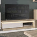Wooden TV Stand 130cm Wide With 1 Drawer And LED Lights - Lyon