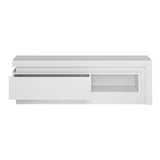 Wooden TV Stand With 1 Drawer And LED Lights - Lyon
