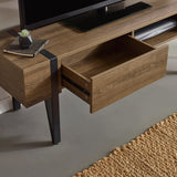 Wooden TV Stand With 1 Drawer - Troy