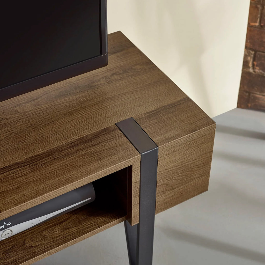 Wooden TV Stand With 1 Drawer - Troy