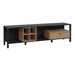 Wooden TV Stand With 1 Drawer And Wine Rack - High Rock