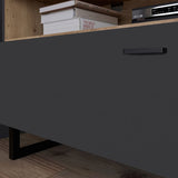Wooden TV Stand With 1 Flip Door And 2 Drawers - Klara