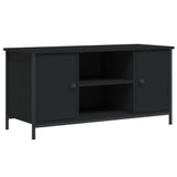Wooden TV Stand 100cm Wide With 2 Doors - Vantage Home
